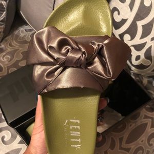 Fenty Puma by Rihanna Satin Bow Slides
